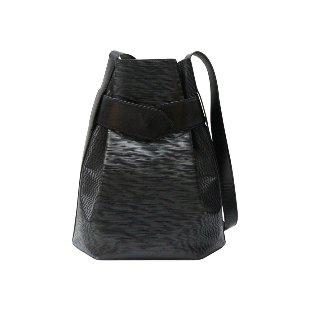 LOUIS VUITTON Epi sac Depaule Epi Leather Noir Black Shoulder Bag